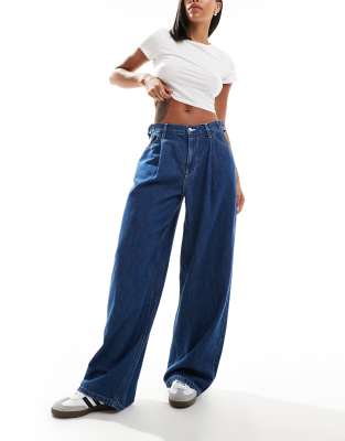 ASOS DESIGN SIDE CINCH JEANS 