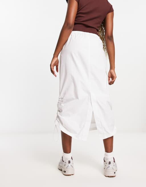 Ruched cargo outlet skirt