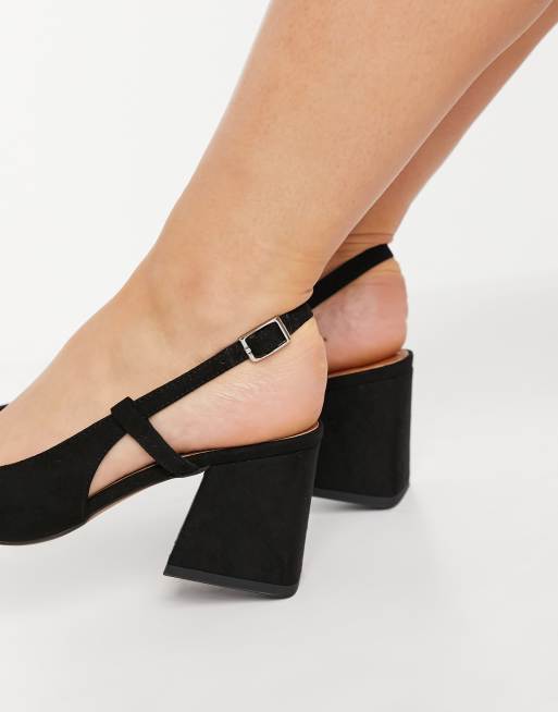 ASOS DESIGN Sidney Chaussures bride arri re et talon mi haut