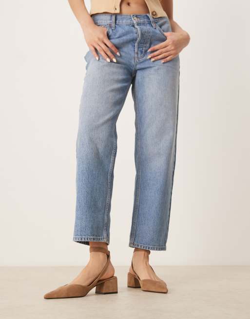 ASOS DESIGN – Sienna – Ljusbruna skor i mockaimitation med halvhöga blockklackar, 4 av 4