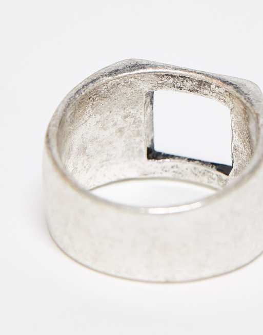 Silver signet ring vintage store