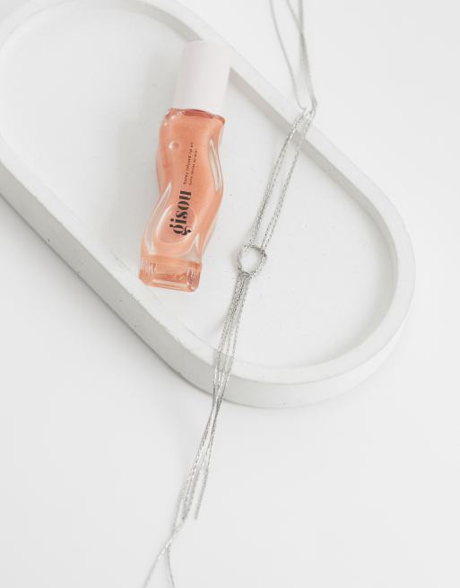 ASOS DESIGN – Silberfarbene Lariat-Halskette mit feinem verschlungenem Design und Knoten, 2 von 4