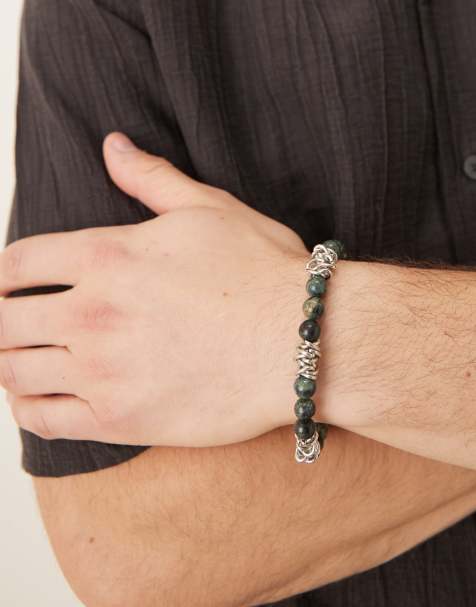 ASOS DESIGN – Silberfarbenes Festival-Perlenarmband - view 1