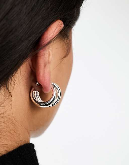 Asos silver deals hoop earrings