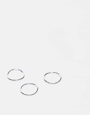 ASOS DESIGN ASOS DESIGN silver plated stacking ring in thin tubular design-Gold