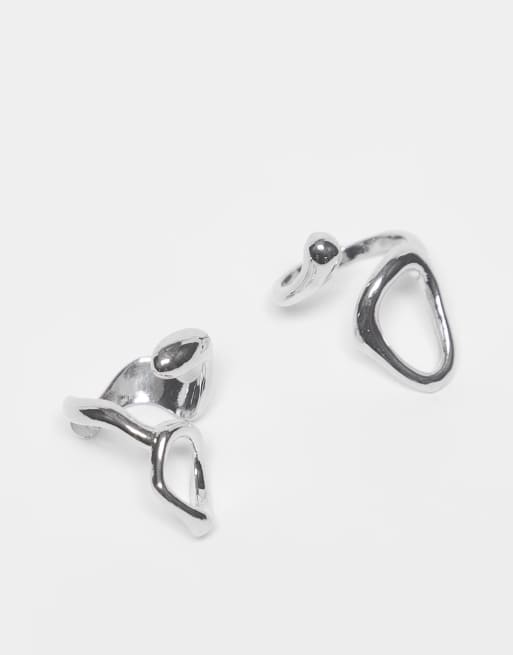 ASOS DESIGN – Silverfärgad fingertoppsring