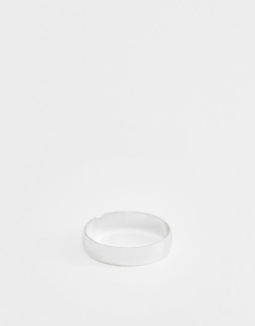ASOS DESIGN – silverfärgad minimalistisk ring, 2 av 4