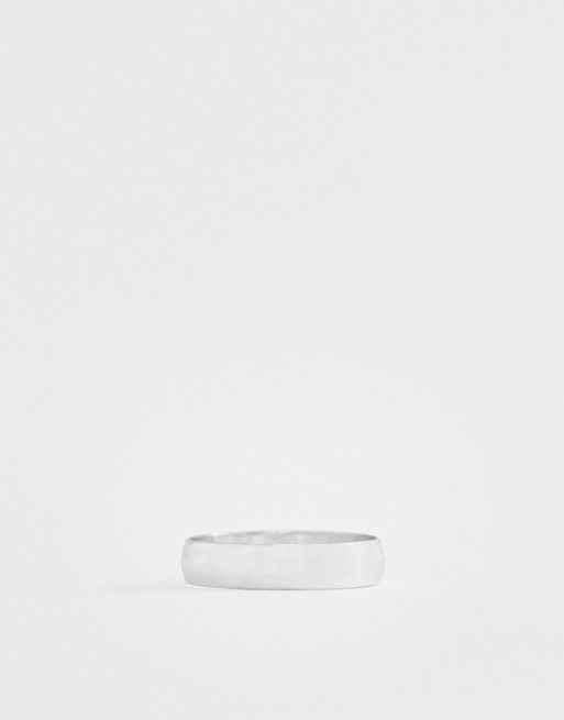 ASOS DESIGN – silverfärgad minimalistisk ring, 4 av 4