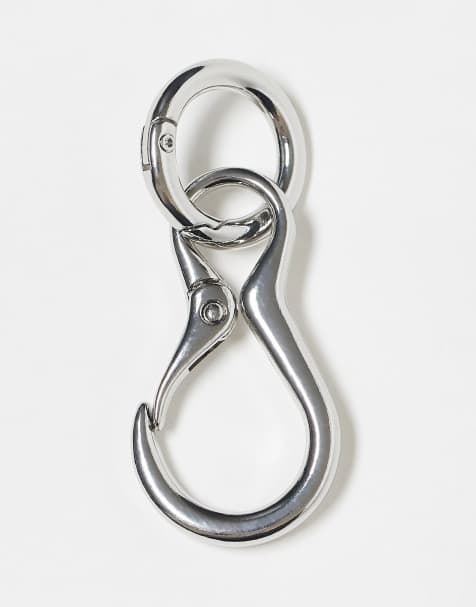 ASOS DESIGN – Silverfärgad nyckelring till jeans - view 1