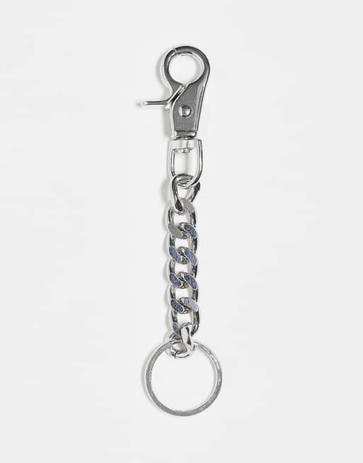 ASOS DESIGN – Silverfärgad nyckelring