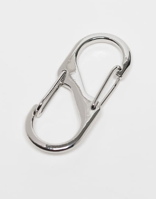 ASOS DESIGN – Silverfärgad nyckelring