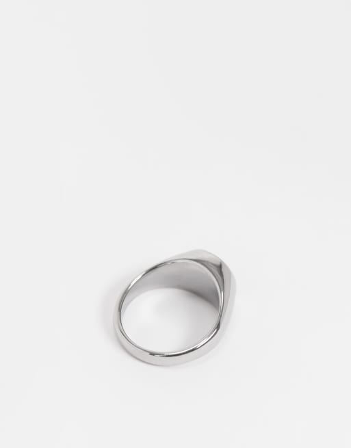 ASOS DESIGN – Silverfärgad, vattenbeständig lillfingerring i rostfritt stål med symbol och  , 2 av 4
