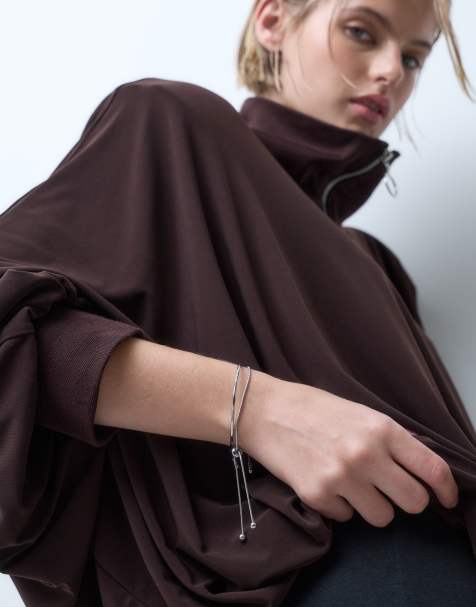 ASOS DESIGN – Silverfärgade armband med dragskodesign, 2-pack - view 1