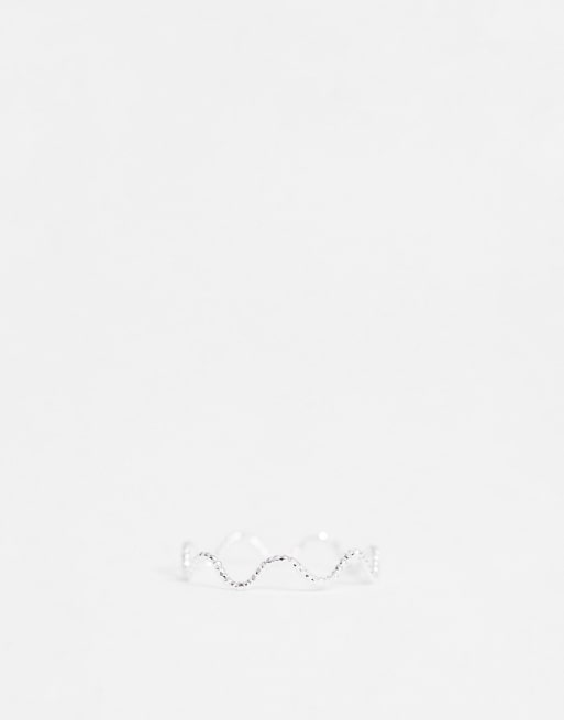 ASOS DESIGN – Silverfärgade ringar i 12-pack med tvinnade och graverade modeller, 2 av 4