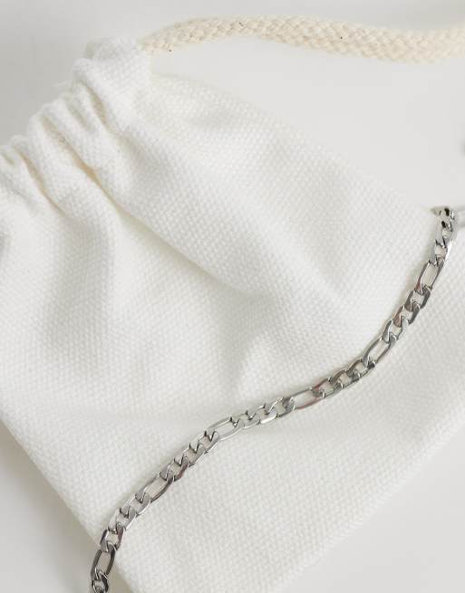 ASOS DESIGN – Silverfärgat armband med figarokedja av vattentåligt, rostfritt stål , 3 av 3
