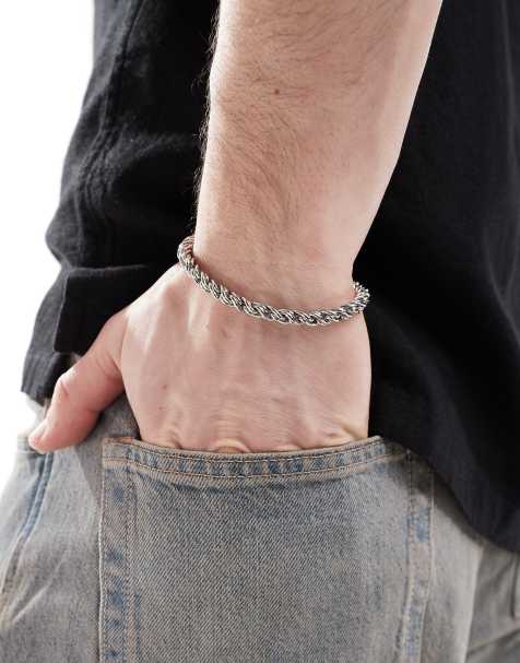 ASOS DESIGN – Silverfärgat armband med vriden kedja - view 1
