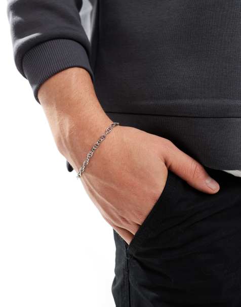 ASOS DESIGN – Silverfärgat kedjearmband - view 1