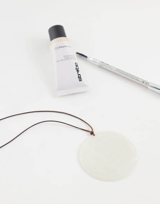 ASOS DESIGN – Silverfärgat, långt halsband med snäckskalshänge, 2 av 4