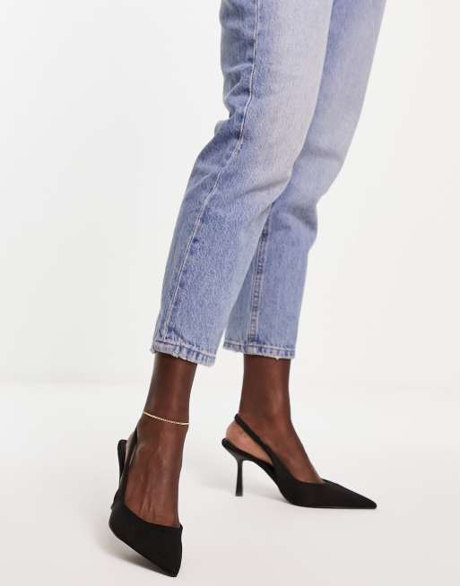 ASOS DESIGN - Simba - Scarpe con tacco a spillo nere con cinturino sul retro , 2 di 4