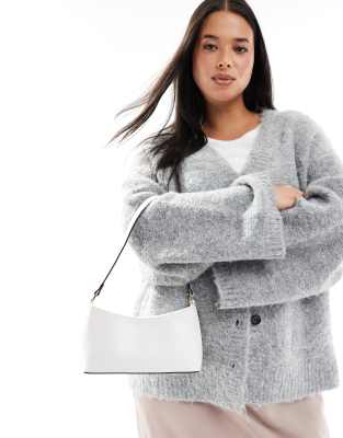 ASOS DESIGN simple shoulder bag in white