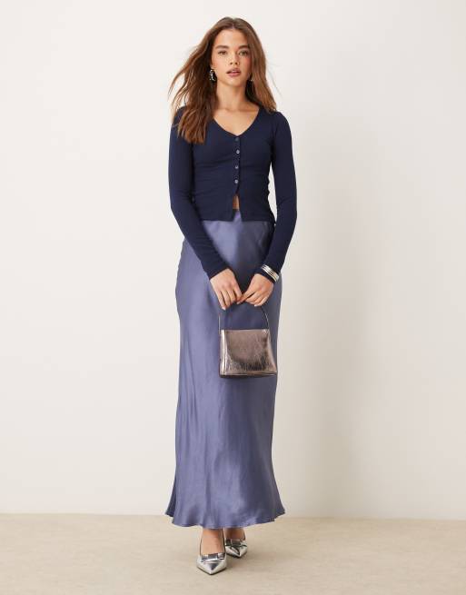 jovani light blue dress FARES Tailored Vintage Cardigan – Navy Blue main image 1