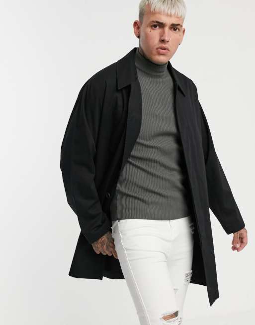 black trench coat asos