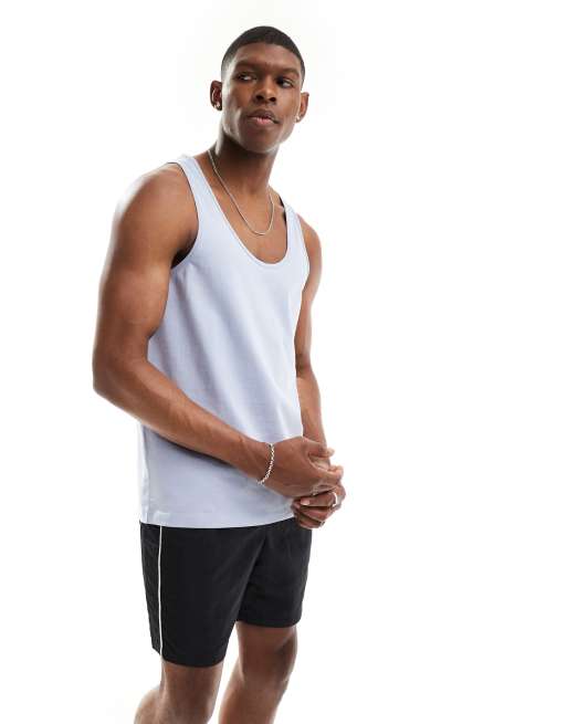 ASOS DESIGN singlet in light blue