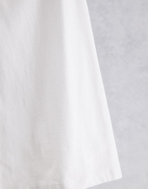 ASOS DESIGN singlet with extreme racer back in white - WHITE, 4 of 4