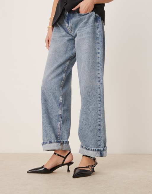 ASOS DESIGN Sissi ring detail kitten heel shoes in black