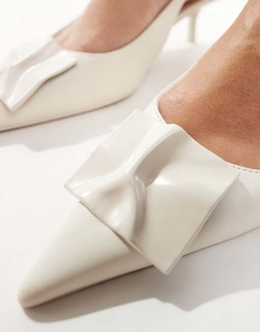 ASOS DESIGN Sizzle Scarpe con tacchetti a spillo bianco sporco