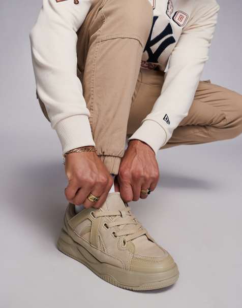 ASOS DESIGN skate trainers in stone - view 1