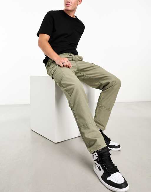 Canvas cargo trousers