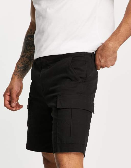 ASOS DESIGN - Skater-cargoshorts i sort 