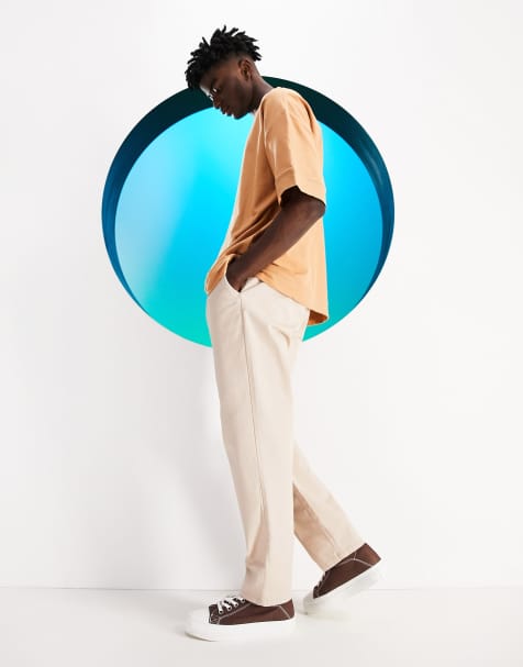 ASOS DESIGN - Skater chino's in beige - view 1