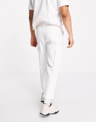 asos white cargo pants