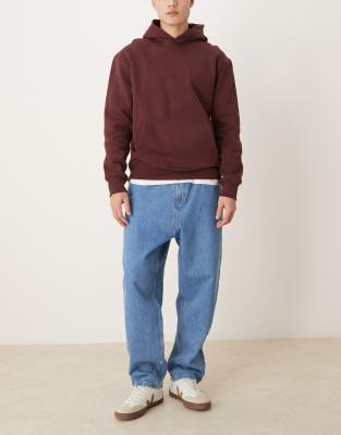 ASOS DESIGN skater fit jeans in mid wash blue - view 1