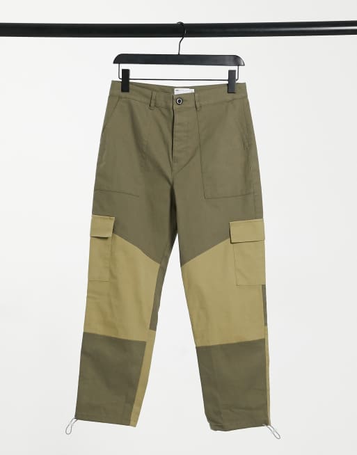 ASOS DESIGN skater fit pants in cut and sew design
