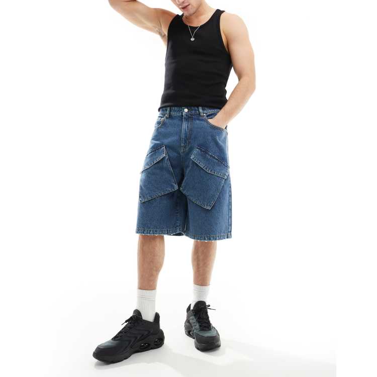 Denim shorts hot sale longer length