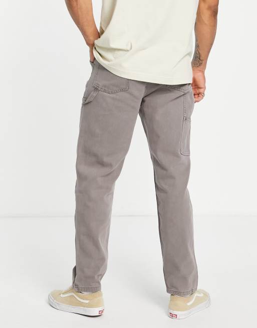 ASOS DESIGN – Skaterhose aus gewaschenem Twill mit Taschen im Zimmermanns-Stil, 2 von 4