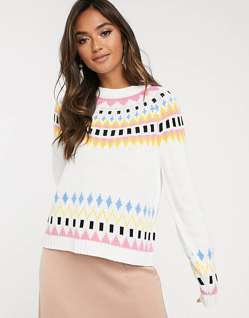 ASOS DESIGN ski pattern fairisle sweater