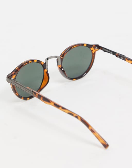 ASOS DESIGN - Skildpaddefarvede runde solbriller med røgede glas, 2 af 4