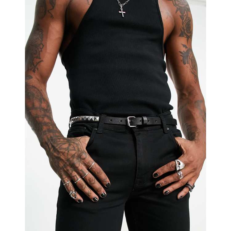 Mens on sale skinny belt