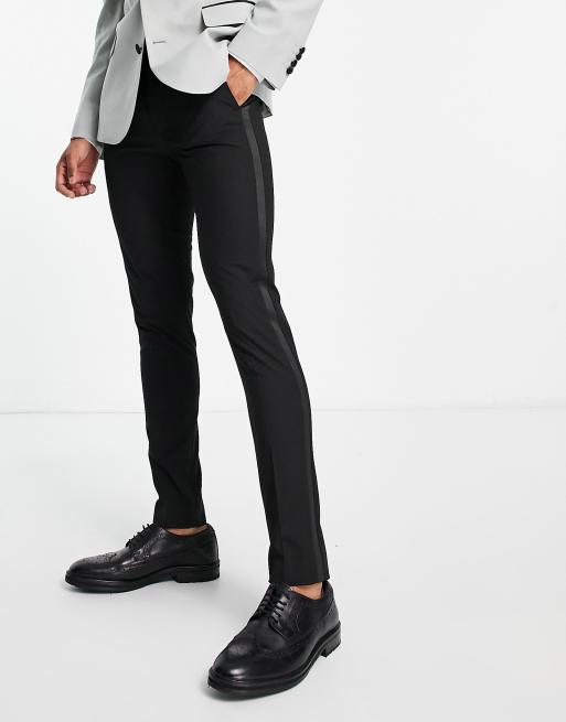 Black Tuxedo Suit Pants