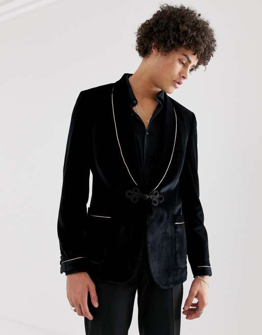 Velvet on sale blazer asos