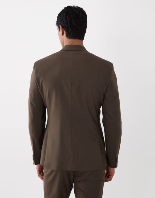 ASOS DESIGN - Skinny blazer in donkerbruin, 5 van 5