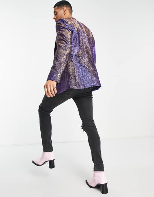 Asos metallic blazer shop