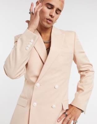 pink blazer white buttons