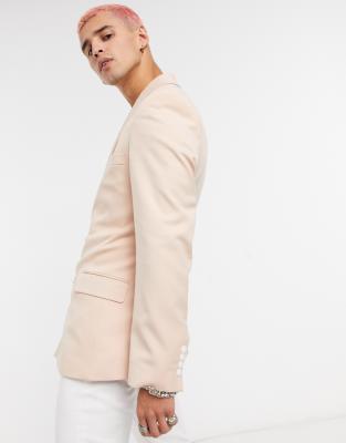 pink blazer white buttons