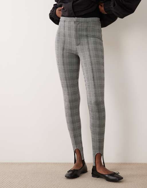 ASOS DESIGN skinny byxor med fotrem i rutigt tryck, 3 av 5