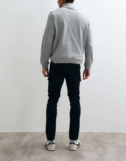 ASOS DESIGN skinny cargo pants in black, 3 of 5